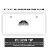 2" X 4" Aluminum License Plate  Thumbnail