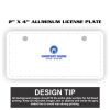 2" X 4" Aluminum License Plate  Thumbnail