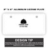 2" X 4" Aluminum License Plate  Thumbnail