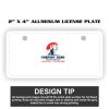 2" X 4" Aluminum License Plate  Thumbnail