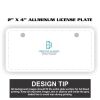 2" X 4" Aluminum License Plate  Thumbnail