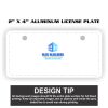 2" X 4" Aluminum License Plate  Thumbnail