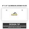 2" X 4" Aluminum License Plate  Thumbnail