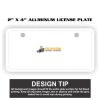 2" X 4" Aluminum License Plate  Thumbnail