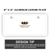 2" X 4" Aluminum License Plate  Thumbnail