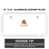 2" X 4" Aluminum License Plate  Thumbnail