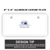 2" X 4" Aluminum License Plate  Thumbnail