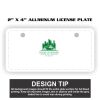 2" X 4" Aluminum License Plate  Thumbnail