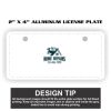 2" X 4" Aluminum License Plate  Thumbnail