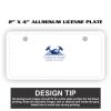 2" X 4" Aluminum License Plate  Thumbnail