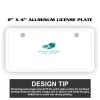 2" X 4" Aluminum License Plate  Thumbnail