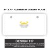 2" X 4" Aluminum License Plate  Thumbnail