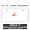 2" X 4" Aluminum License Plate  Thumbnail