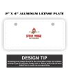 2" X 4" Aluminum License Plate  Thumbnail