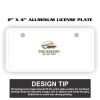 2" X 4" Aluminum License Plate  Thumbnail