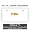 2" X 4" Aluminum License Plate  Thumbnail