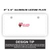 2" X 4" Aluminum License Plate  Thumbnail