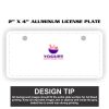 2" X 4" Aluminum License Plate  Thumbnail