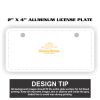 2" X 4" Aluminum License Plate  Thumbnail