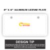 2" X 4" Aluminum License Plate  Thumbnail