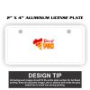 2" X 4" Aluminum License Plate  Thumbnail