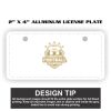 2" X 4" Aluminum License Plate  Thumbnail