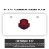 2" X 4" Aluminum License Plate  Thumbnail