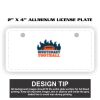 2" X 4" Aluminum License Plate  Thumbnail
