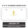 2" X 4" Aluminum License Plate  Thumbnail