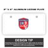 2" X 4" Aluminum License Plate  Thumbnail