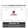 2" X 4" Aluminum License Plate  Thumbnail