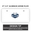 2" X 4" Aluminum License Plate  Thumbnail