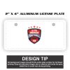 2" X 4" Aluminum License Plate  Thumbnail
