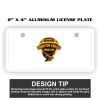 2" X 4" Aluminum License Plate  Thumbnail
