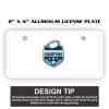2" X 4" Aluminum License Plate  Thumbnail