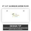 2" X 4" Aluminum License Plate  Thumbnail