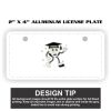 2" X 4" Aluminum License Plate  Thumbnail