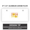 2" X 4" Aluminum License Plate  Thumbnail