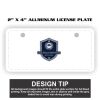 2" X 4" Aluminum License Plate  Thumbnail