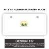 2" X 4" Aluminum License Plate  Thumbnail