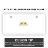 2" X 4" Aluminum License Plate  Thumbnail