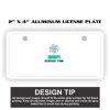 2" X 4" Aluminum License Plate  Thumbnail