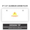 2" X 4" Aluminum License Plate  Thumbnail