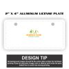 2" X 4" Aluminum License Plate  Thumbnail