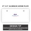 2" X 4" Aluminum License Plate  Thumbnail