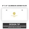 2" X 4" Aluminum License Plate  Thumbnail