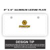 2" X 4" Aluminum License Plate  Thumbnail
