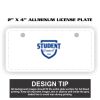 2" X 4" Aluminum License Plate  Thumbnail
