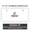 2" X 4" Aluminum License Plate  Thumbnail
