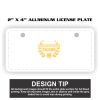 2" X 4" Aluminum License Plate  Thumbnail
